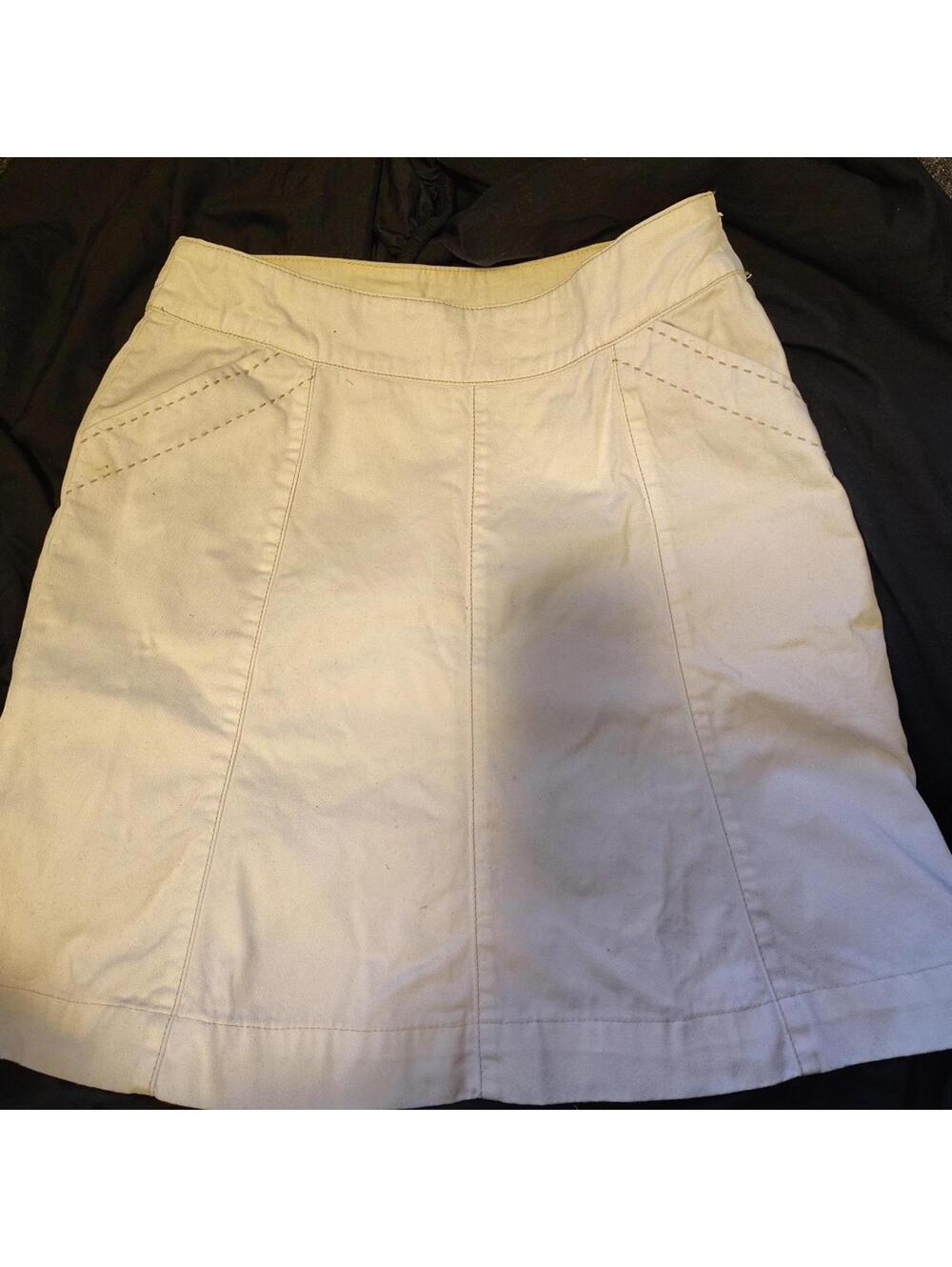 Boden White Midi Skirt Size 8r